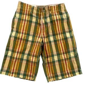 American Eagle Shorts Mens 30 Plaid Loose Fit Relaxed Below Knee